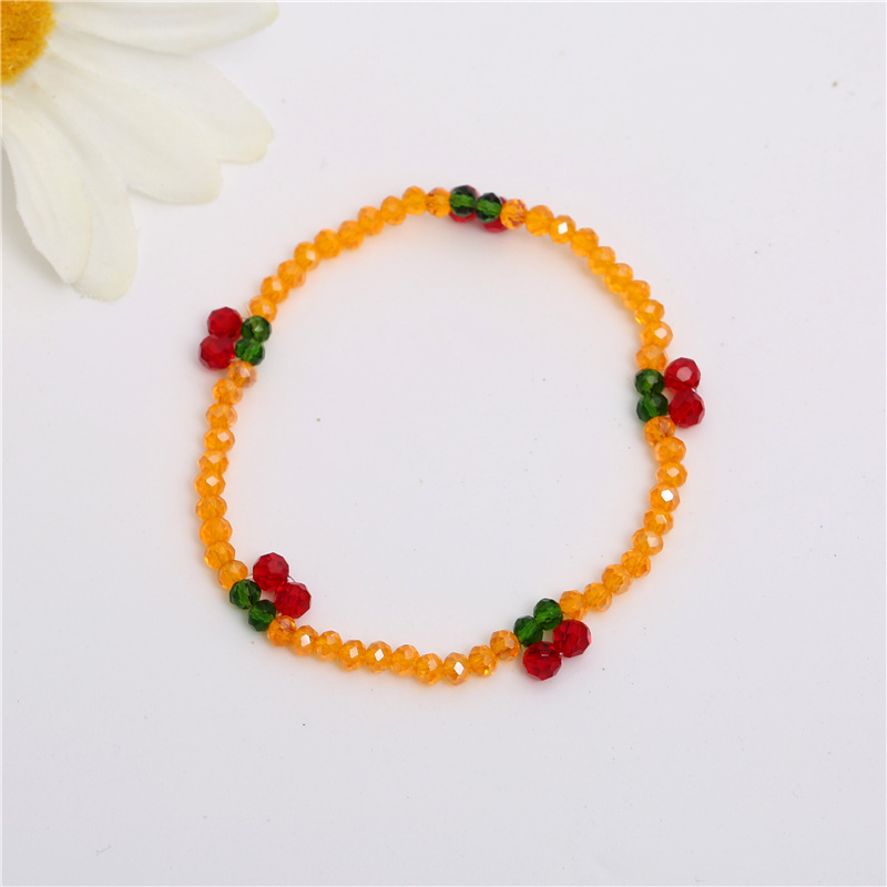 F002 橙色樱桃手链 2022.08.21.