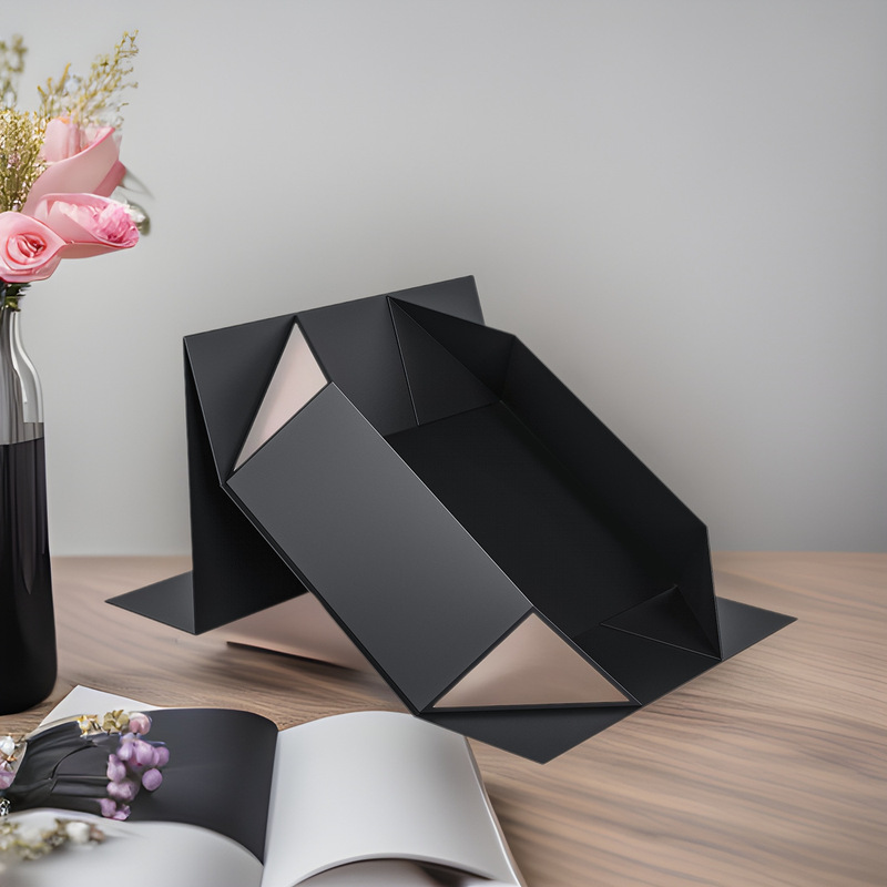 Ready-Made One-Piece Folding Box, Cross-Border Customizable Logo Printing, Folding Gift Box, Custom Magnetic Flip-Top Packaging Box, Gift Box Ready-Made One-Piece Folding Box, Cross-Border Customizable Logo Printing, Folding Gift Box, Custom Magnetic Flip-Top Packaging Box, Gift Box
