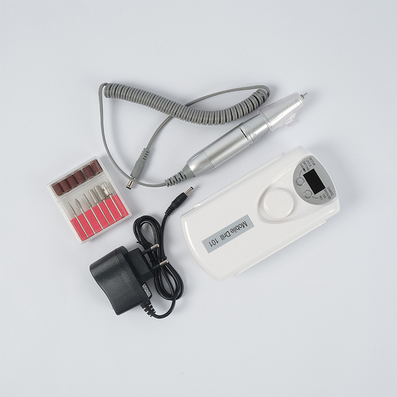 El modelo de carga de la lijadora de uñas no está caliente, el removedor de uñas profesional pulido, el lijador de uñas eléctrico portátil con cabezal de lijado