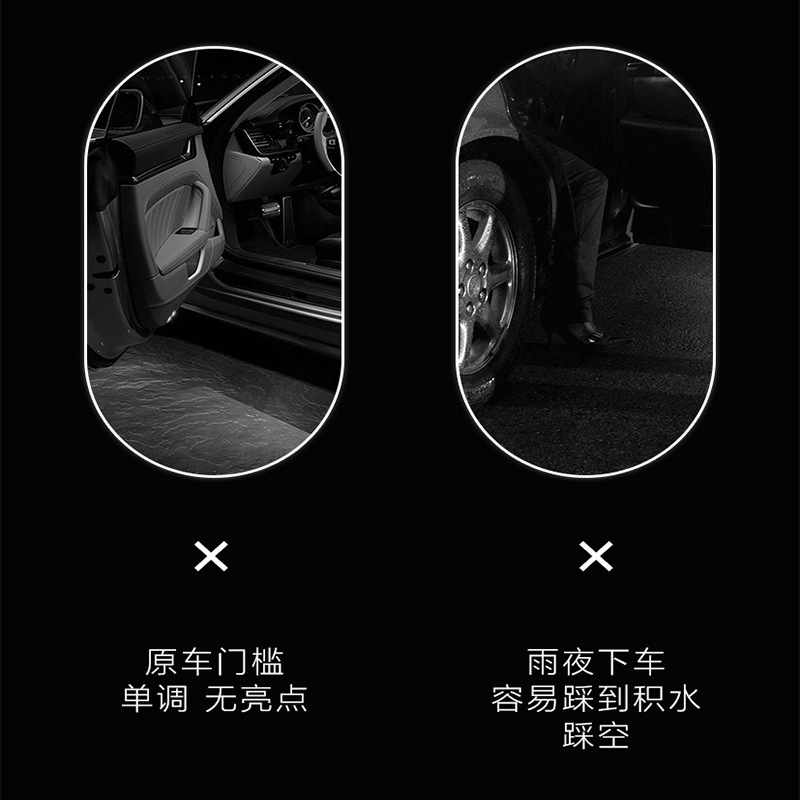 Suitable for Audi Welcome Lights Audi Dual-Interface Car Led Floor Laser Lights Door Projection Lights Logo Lights