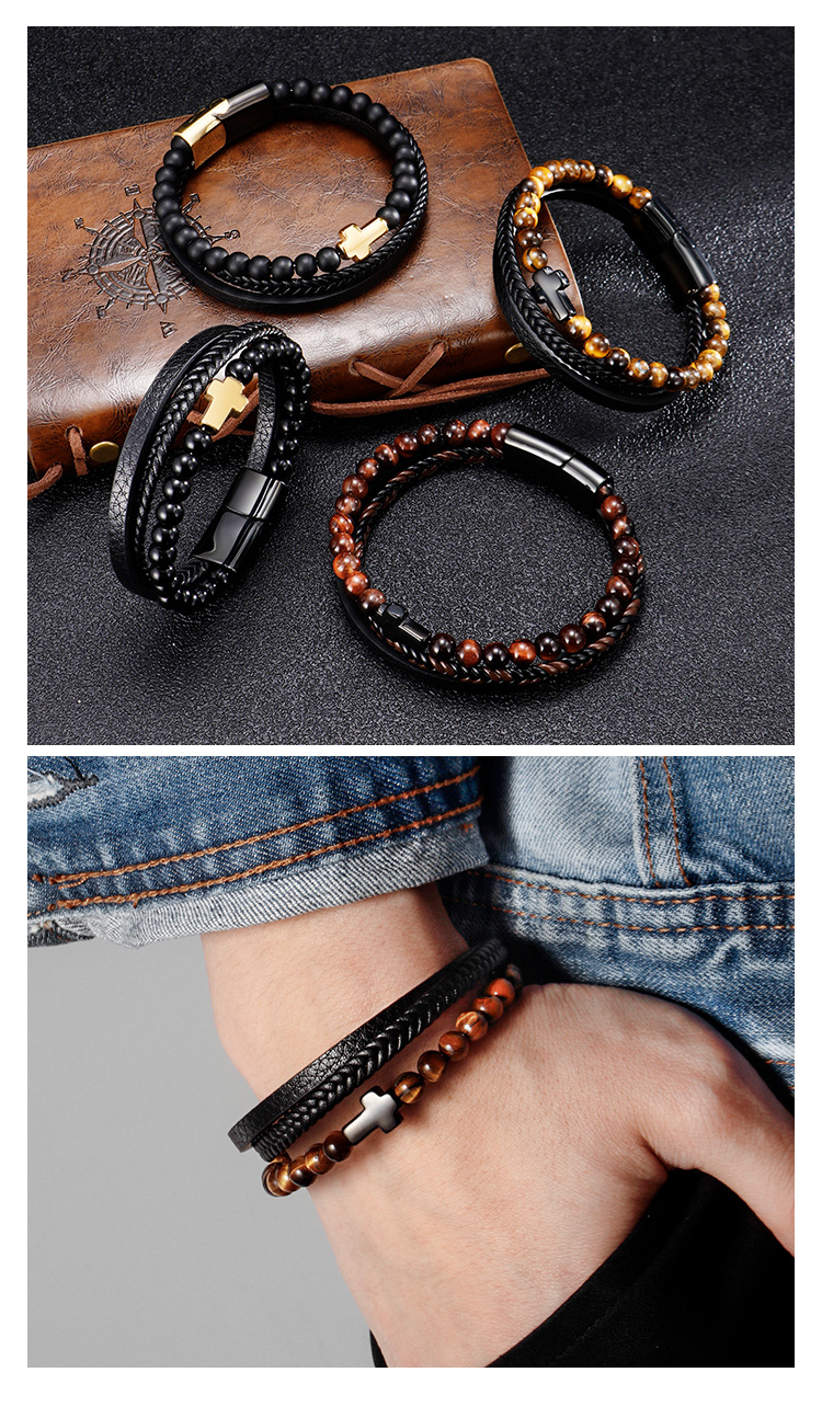 Fashion Geometric Titanium Steel Stoving Varnish Bracelets 1 Piece