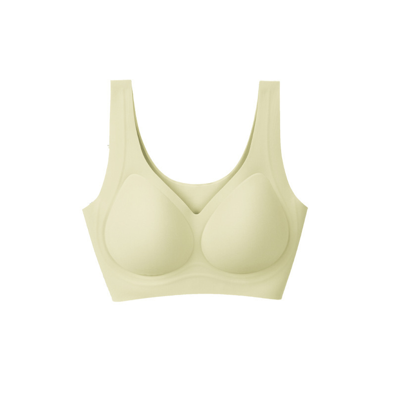 背心式美背无痕内衣女士薄聚拢收副乳防下垂无钢圈文胸女胸罩透气|undefined