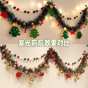 Christmas Decorations Wool Christmas Tree Elk Flag Window Scene Layout Flower Restaurant Wall Dress
