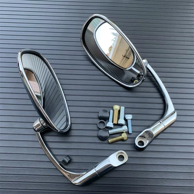 Motorcycle Rotatable Rearview – Motorcycle rearview mirror - oval-electroplating-color