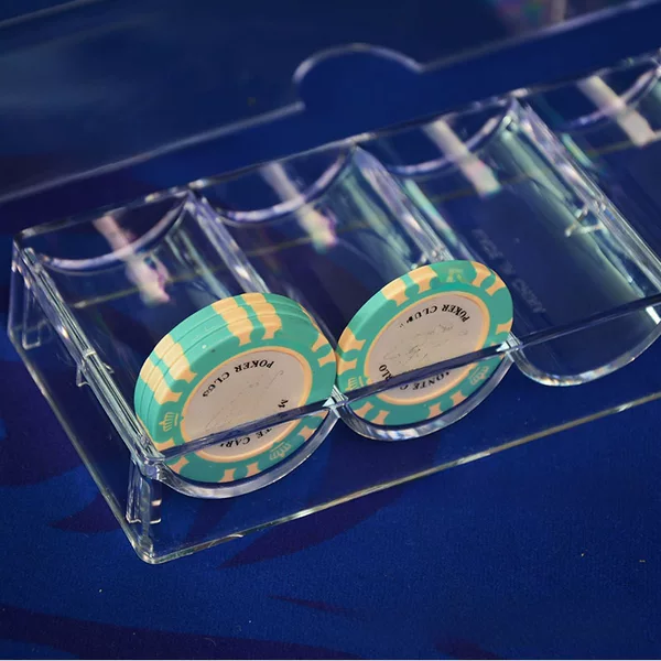 100 yards acrylic chip box Texas Hold'em acrylic club chip rack transparent chip rack chip tray
