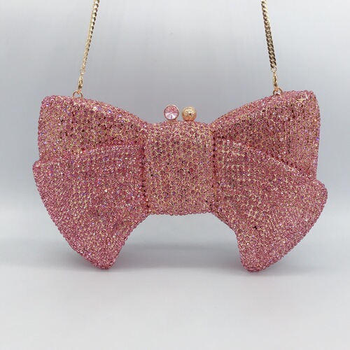  new cross-border bow diamond dinner bag foreign trade banquet full diamond clutch bag small cosmetic bag women's bag