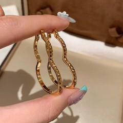 纯银S925新中式大葫芦耳环清冷感简约百搭气质高级感精致轻奢耳饰
