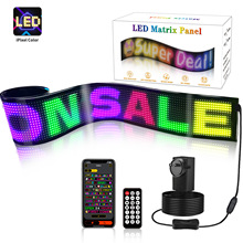 LED显示屏随贴屏大屏门头橱窗广告条屏蓝牙APP编辑免安装广告机