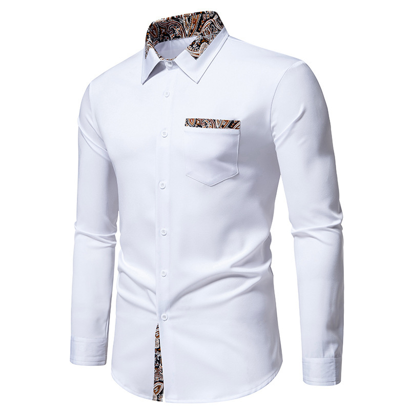 2024 Spring New European Size Men's Fashion Triangle Neck Cashew Flower Colored Long sleeved Shirt for Men_vogarts.com