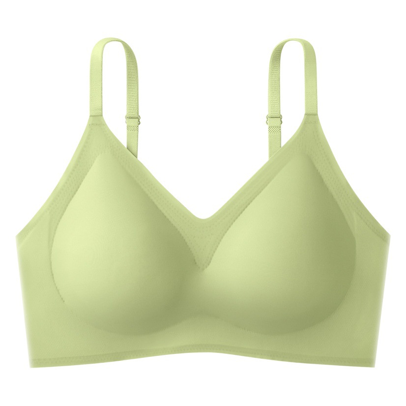Summer New Style Small Shoulder Straps Jelly Bra Seamless Wire-Free Comfortable Push-Up Adjustable Spaghetti Straps Bra for Women