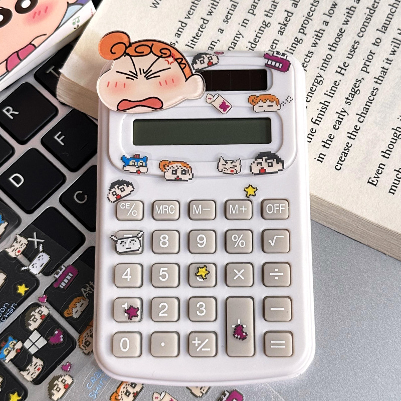 Calculadora de dibujos animados lindo creativo estudiante cultura de oficina producto de alto valor mini computadora portátil al por mayor