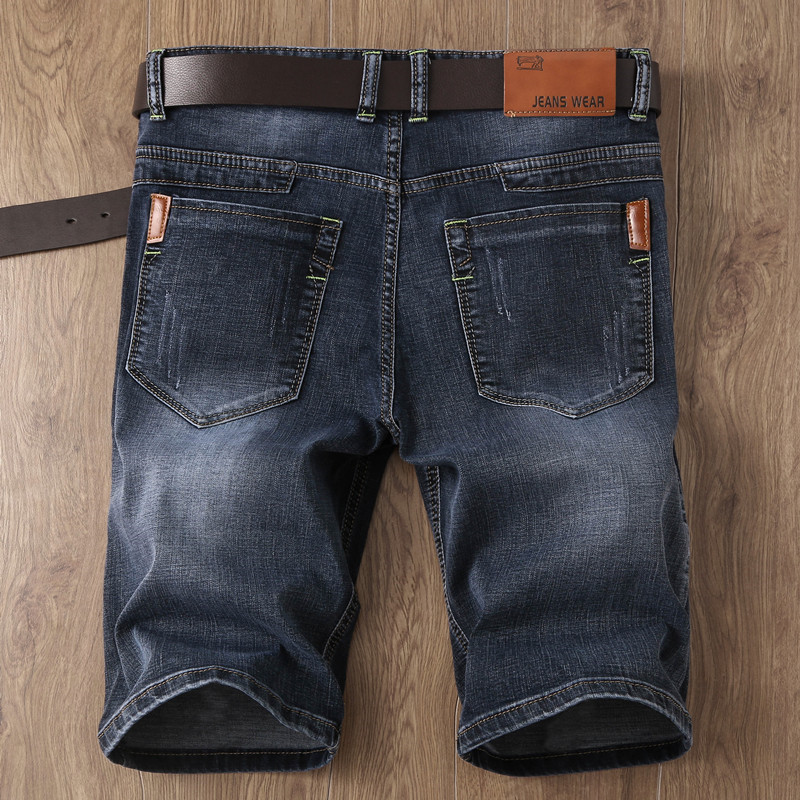 Summer Thin Men's Slim Black Denim Shorts Men's Large Size 5 Quarter Pants Medium Pants Breeches Jeans Trend Summer Thin Men's Slim Black Denim Shorts Men's Large Size 5 Quarter Pants Medium Pants Breeches Jeans Trend
