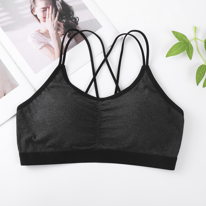 Transfronterizos europeos y estadounidenses sexy ropa interior de cinturón pecho pequeño delgado back bra para reunir ropa interior anti-caída al por mayor