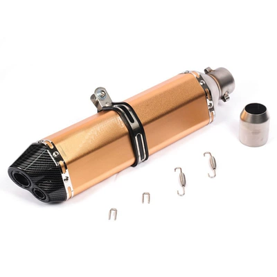 Exhaust pipe — 350R25/R3 - 13-double-tail-extended-small-hexagonal-gold-laser