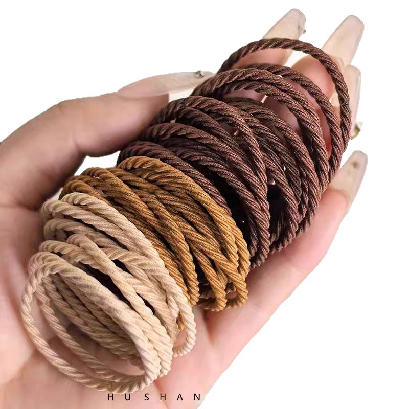 Tela de goma simple y duradera de alta elasticidad para mujeres, anillo de cabello para niños, cordón de cabello no lesiones, accesorios para el cabello diarios versátiles