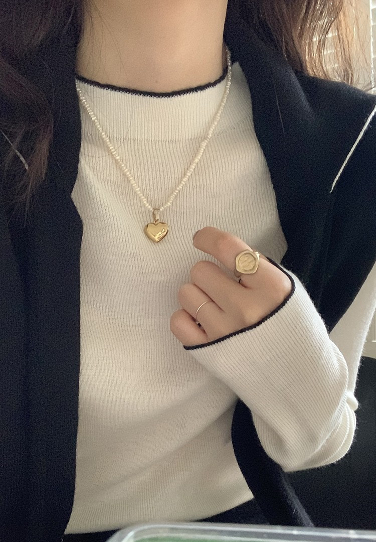 White Half-high Collar Inner Base Shirt Women's Autumn and Winter Sweater Knitted Shirt Small Vertical Collar Middle Collar Slim-fit Long-sleeved Top