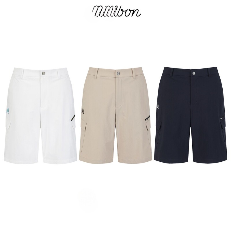 Malbon Korean Golf Clothing Men's 26 Summer Quick-Dry Half-Length Pants with Side Pockets Outdoor Sports Shorts