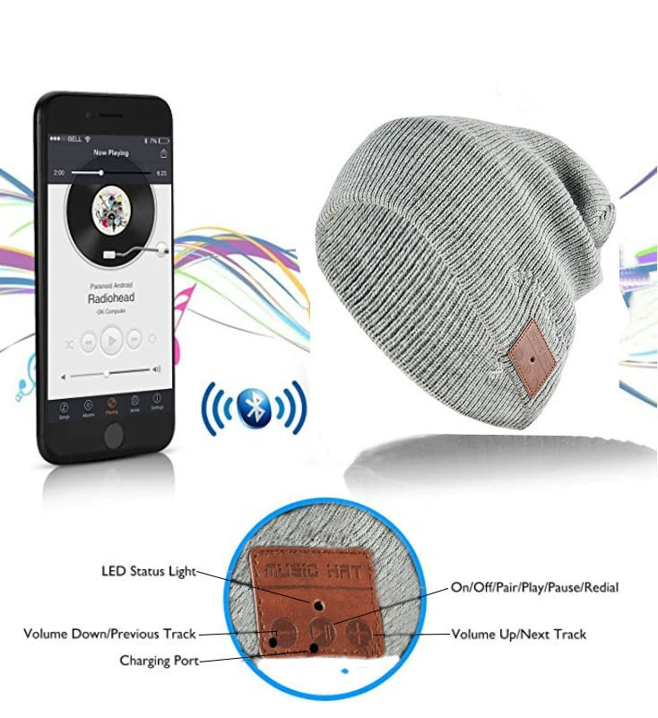 Деми-сезонная теплая шляпа, наушники, Amazon, европейский стиль, bluetooth