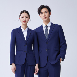 Men's and Women's Professional Suit Business Formal Suit Teachers Sales Tooling Autumn and Winter Suit Slim Fit Work Clothes
