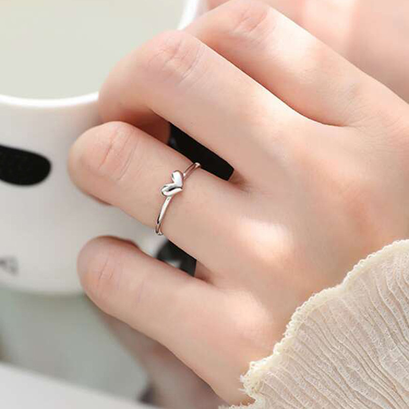 All Seasons Season Wholesale Jewelry Casual Simple Style Heart Shape Copper Plating Rings
