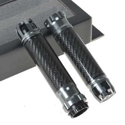 carbon fiber handle cover off-road | Motorcycle Handle Cover - 1-227-carbon-fiber-handle-glue-titanium-color