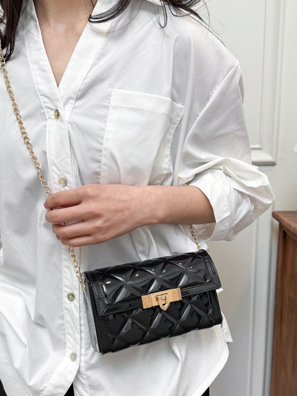PVC jalea color diamante bolso pequeño para mujeres 2026 verano nuevo moda moda moda cadena mochila de hombro