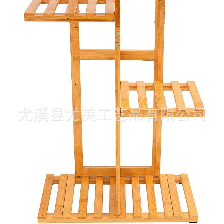 Soporte para macetas, soporte para flores de balcón, soporte para flores de bambú, soporte para flores de varias capas para interiores, sala de estar, soporte para flores de exterior, disponible en stock, venta al por mayor