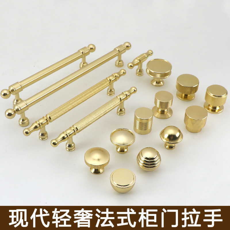 Golden modern and minimalistic round furniture
