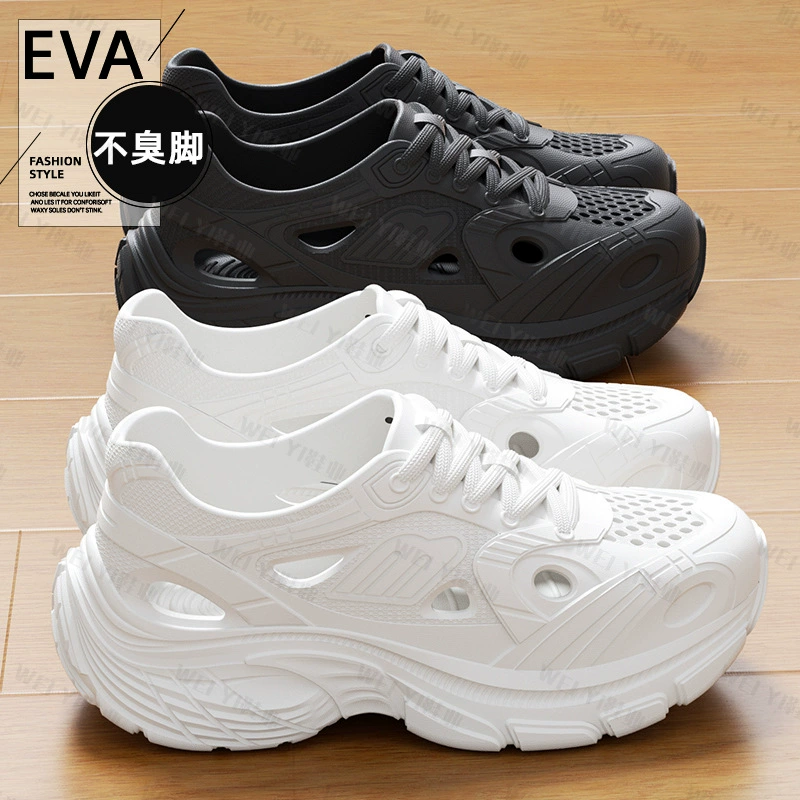 EVA Обувь Папа Дамы Летние дышащие кроссовки в стиле ретро моды дикие носить повседневные наружные полые туфли