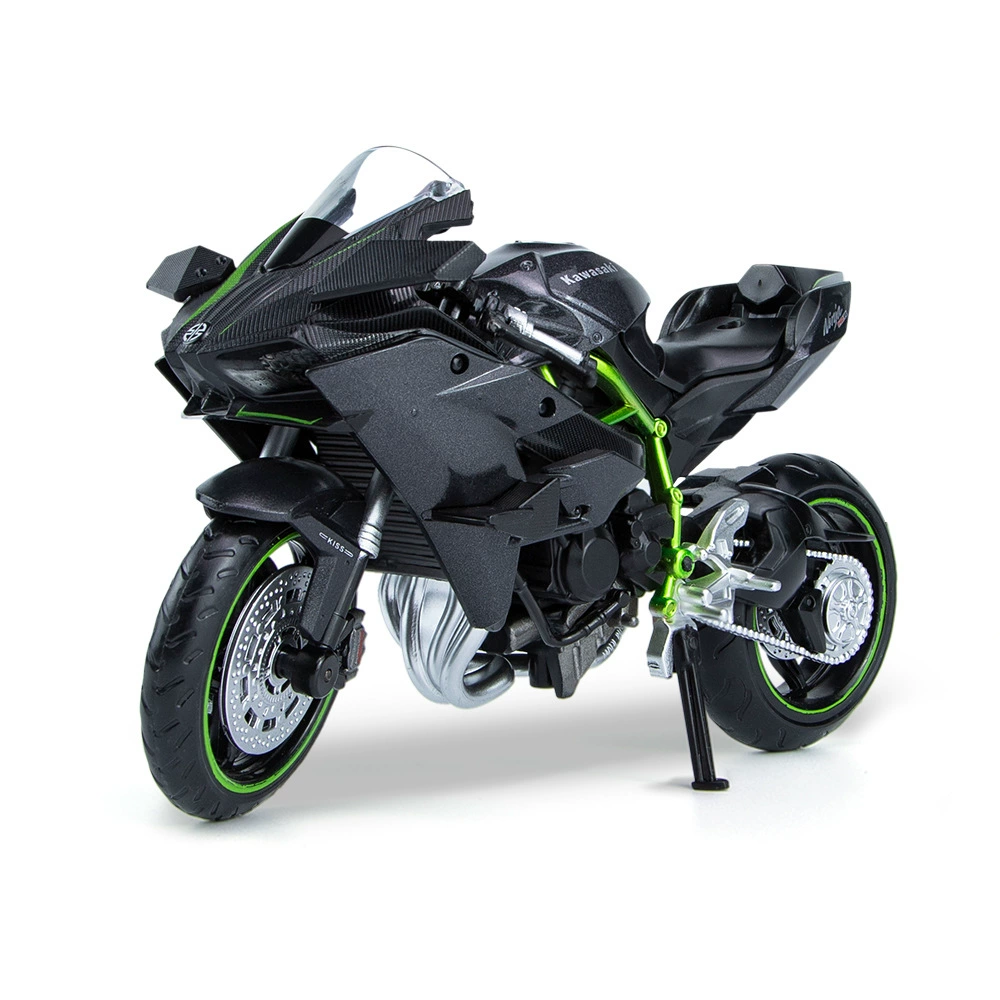 Kawasaki, воины, реалистичный мотоцикл, модель автомобиля со светом и музыкой, минифигурка, 1/12