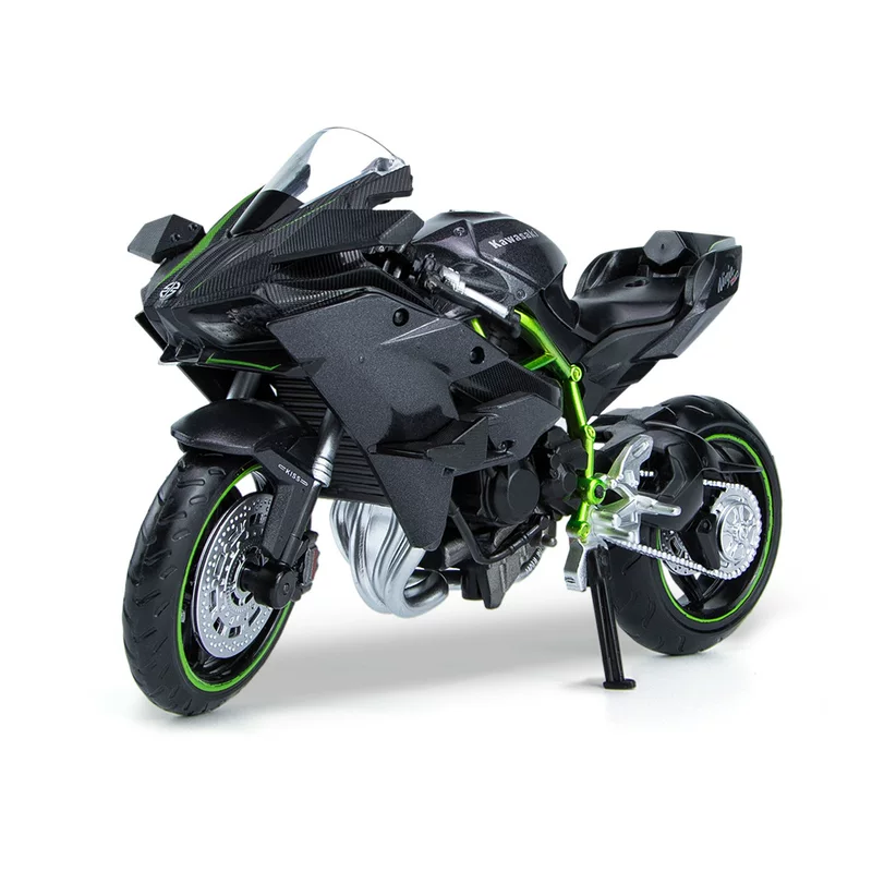 Kawasaki, воины, реалистичный мотоцикл, модель автомобиля со светом и музыкой, минифигурка, 1/12