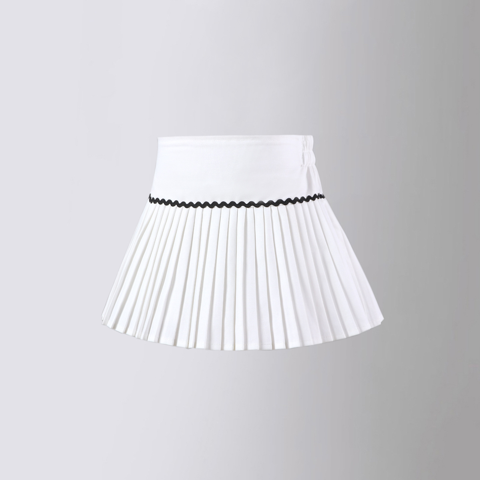 Girl's Western Style Golf Skirt All-Match High Waist Slim-Fit Slim A- Line Skirt Pleated Tennis Skirt Ins