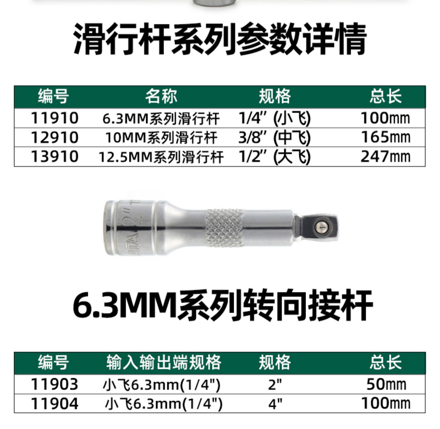 Shida Da Fei Hex Socket Wrench 12.5mm Wrench 1/2 Socket Extended Hex Socket Bit Tool