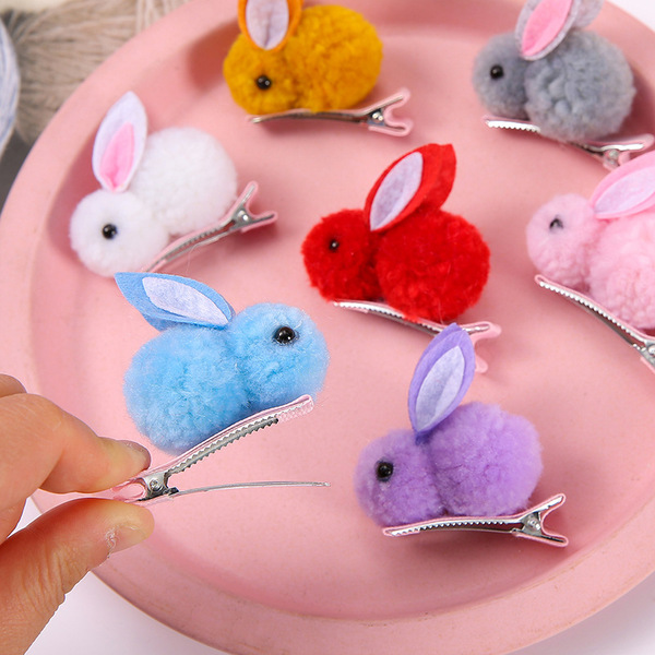 Children's plush hairpins