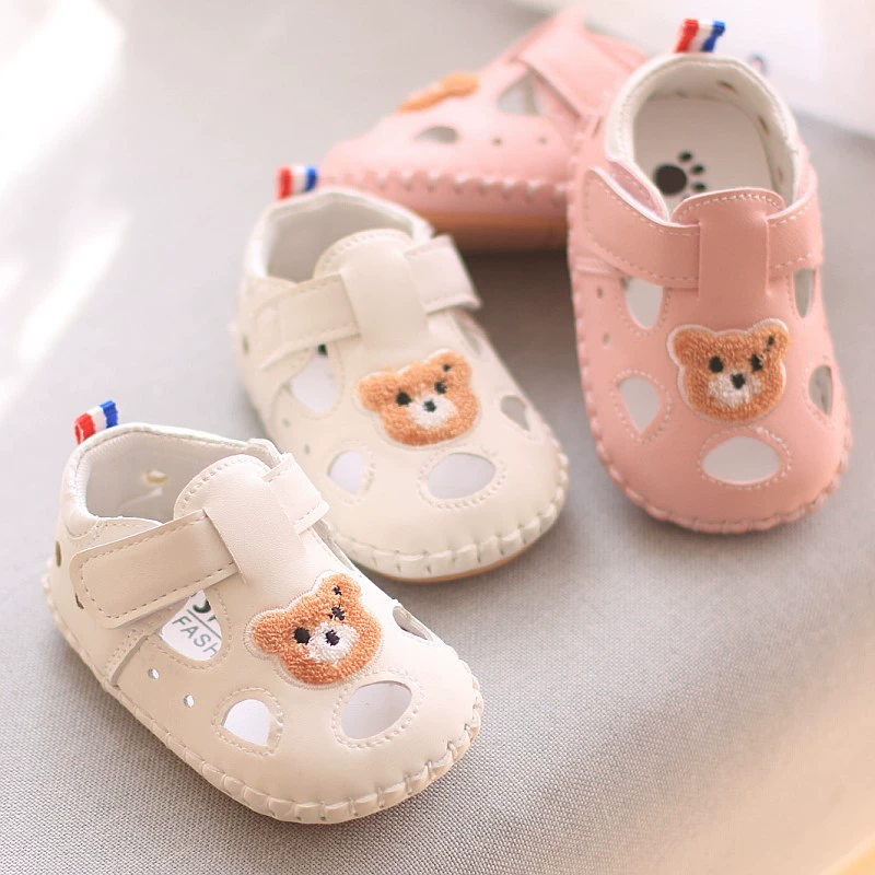 От 0 до 1 года Обувь для новорожденных, детская обувь для малышей с мягкой подошвой, летние Нескользящие дышащие сандалии для мальчиков и девочек, прогулочная обувь