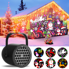 工場直販 16 パターンクリスマスプロジェクターライト USB HD デスクトップクリスマスハロウィンデコレーション雰囲気照明
