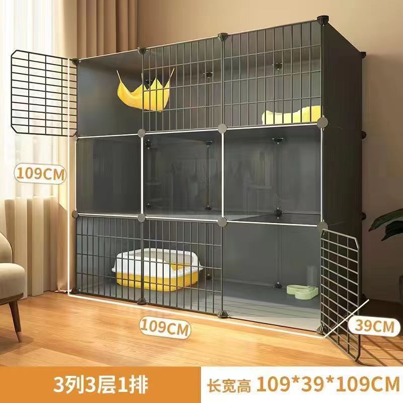 높은 투명도 [3열, 3레이어, 1열] 초대형 공간/다중 고양이