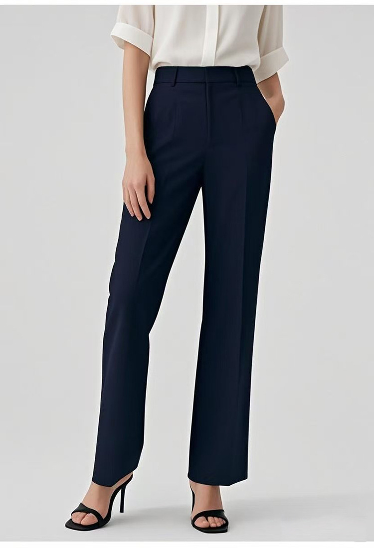 Quần culottes nữ ống rộng cạp cao dáng suông — Màu đen chi tiết 11