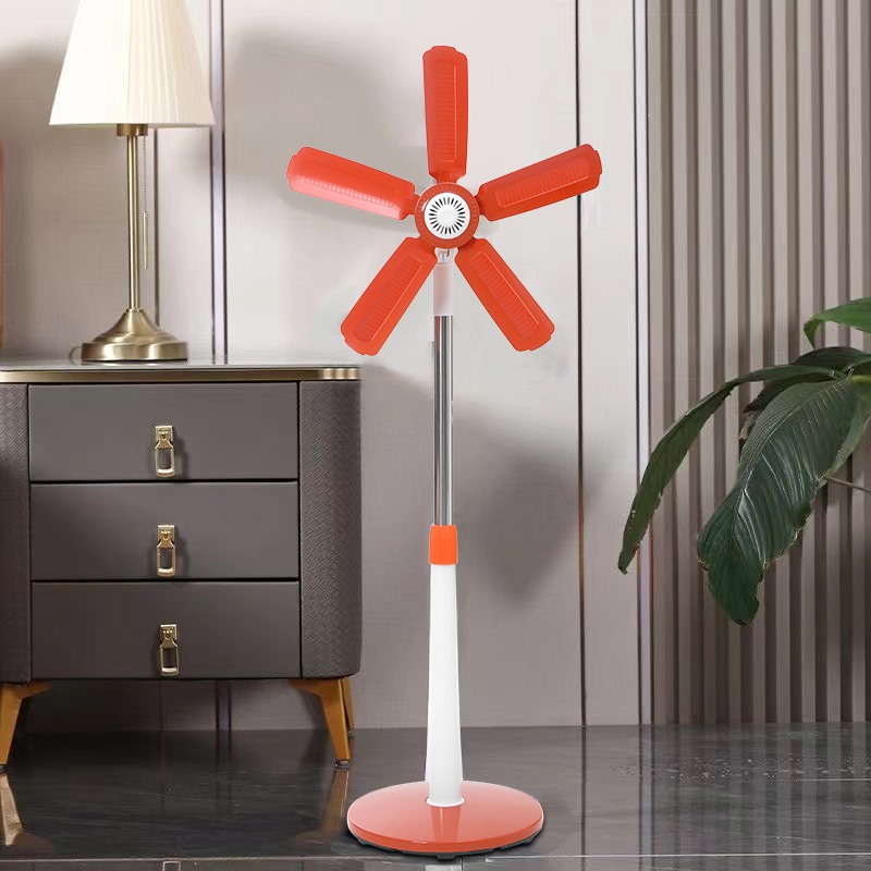 Small Portable Floor Fan Home Fan Soft Blade Student Living Room Table Fan Dormitory Telescopic Bedside Electric Fan Dropshipping