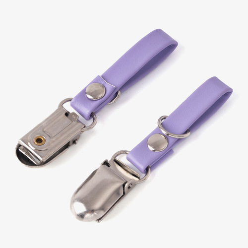 Creative Colorful Keychain PU Leather Keychain Duckbill Key Pendant Metal Keychain Personalized Lanyard Wholesale