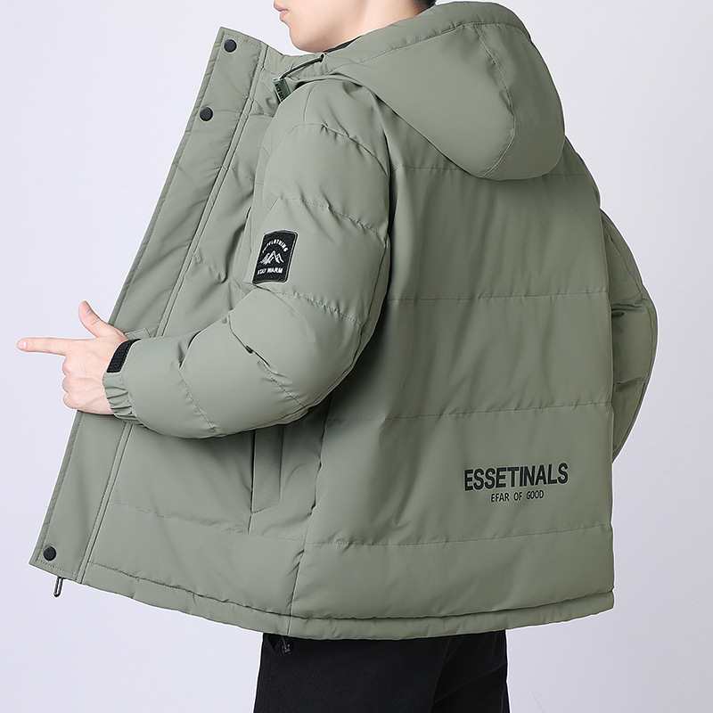 Invierno plumón chaqueta de algodón hombre de mediana edad grueso chaqueta de algodón cálida suelta chaqueta de algodón grande chaqueta de hombre