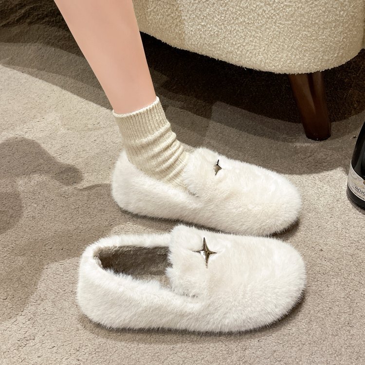 Scarpe casual donna in velluto imbottito calde invernali_voghion.com