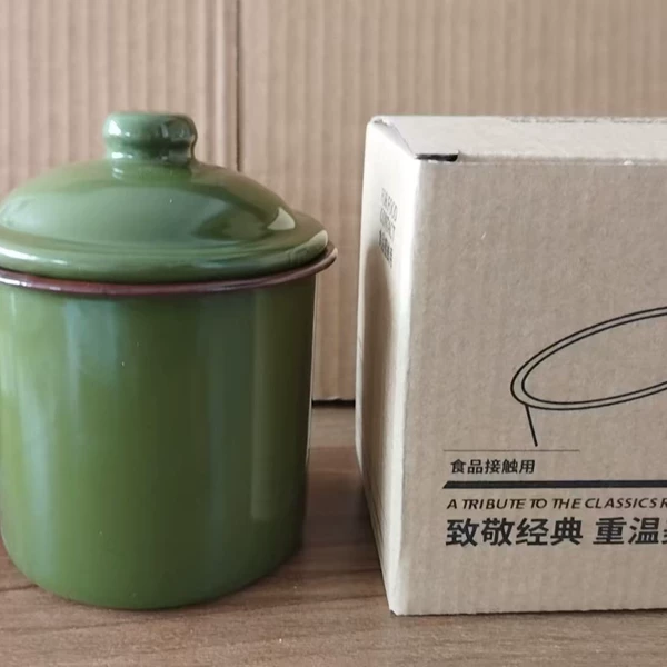 Military green 12cm lidded box