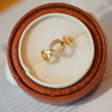 红麋鹿s925纯银极简戒指女个性精致高颜值气质时尚百搭小众轻奢