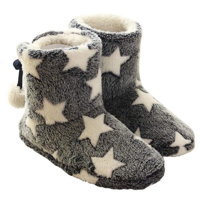 Nueva Venta caliente del comercio exterior orden original inicio botas de nieve peludos hechos a mano algodón fondo grueso fábrica directa al por mayor