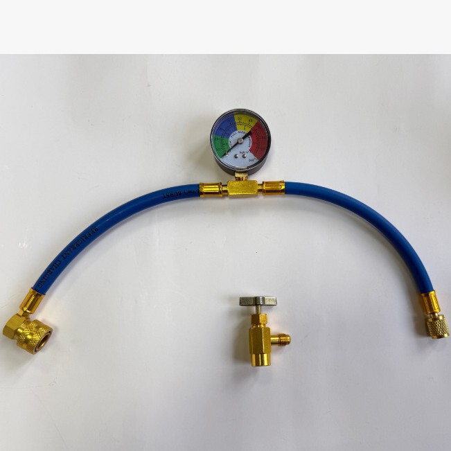 R134A European and American 1/2Acme Detachable Bottle Opener Car Air Conditioning Refrigerant Detection and Refrigerant Replenishment Tube 1/4Sae