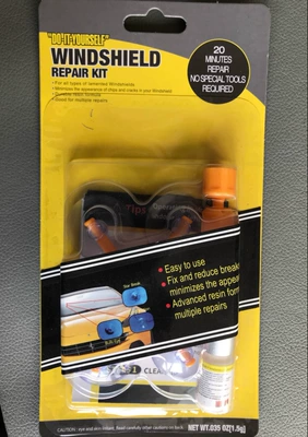 Auto glass repair liquid Front Windshield Crack Repair - orange-suction-cardtype