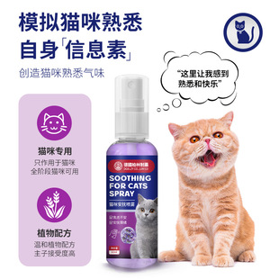 Cat Outing Relief Calming Spray Pet Soothing Spray Cat Mood Soothing Catnip Spray 60ml