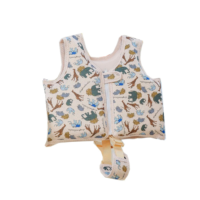 새로운 복고풍 동물 세계 가랑이 스타일 부력 재킷