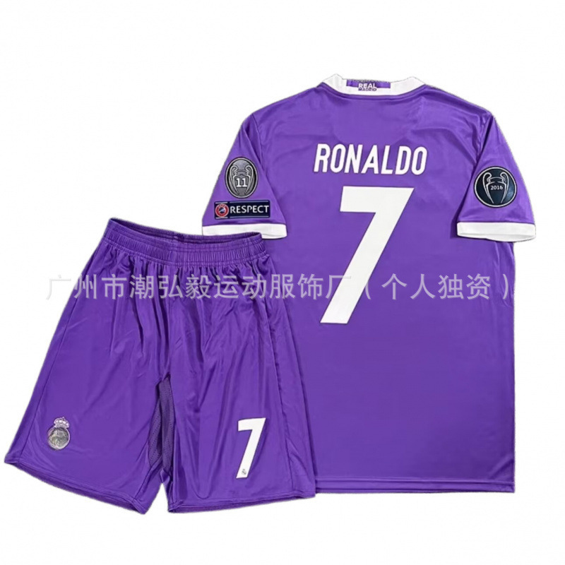 卸売レトロジャージセット No.7 ロナウド バルセロナ メッシ AC22 カカ サントス レッド マン フットボール ユニフォーム|undefined